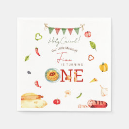 Our Little Meatball 1st Birthday Pappersservett