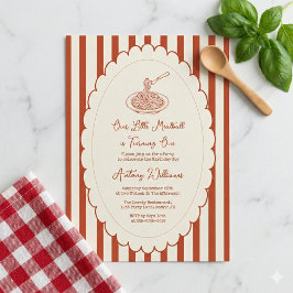 Our little meatball is turning one 1st Birthday  Inbjudningar