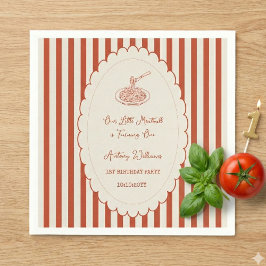 Our little meatball is turning one 1st Birthday  Pappersservett