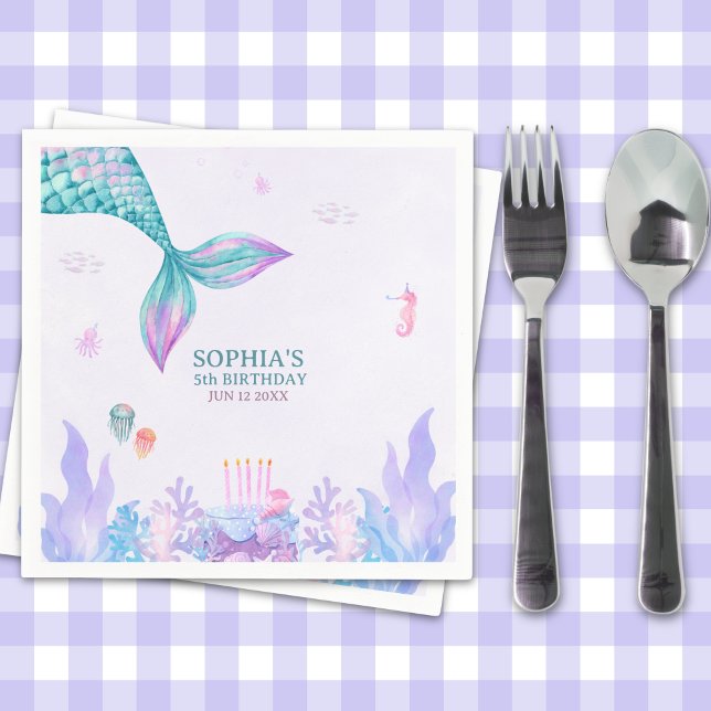 Our Little Mermaid Birthday Party  Pappersservett (Skapare uppladdad)