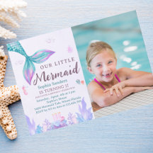 Our Little Mermaid Fun Birthday Party Pink