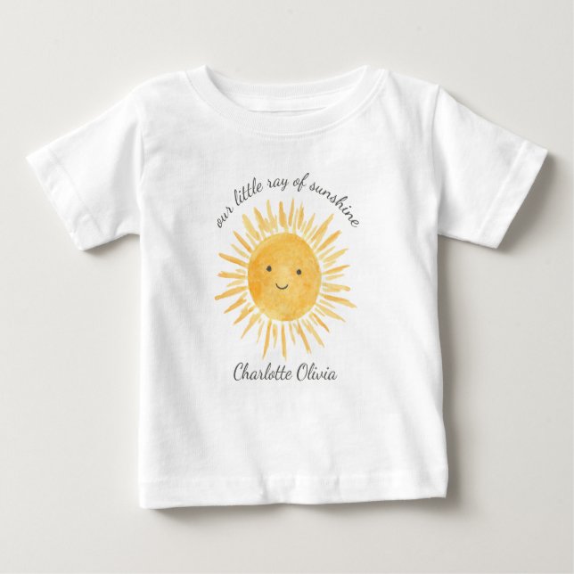 Our Little Ray Of Sunshine T Shirt (Framsida)