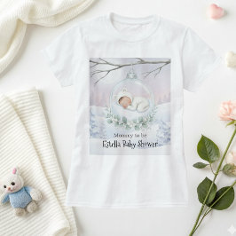 Our Little Snowbaby is on the way Mom Gift T Shirt