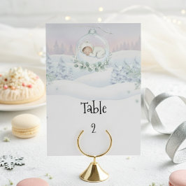 Our Little Snowbaby is on the way Seating Guide Bordsnummer