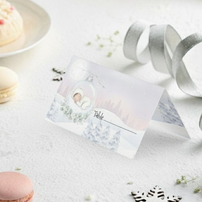 Our Little Snowbaby is on the way Seating Name Kort (Skapare uppladdad)