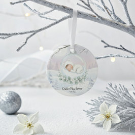 Our Little Snowbaby is on the way Winter Keepsake Julgransprydnad Keramik