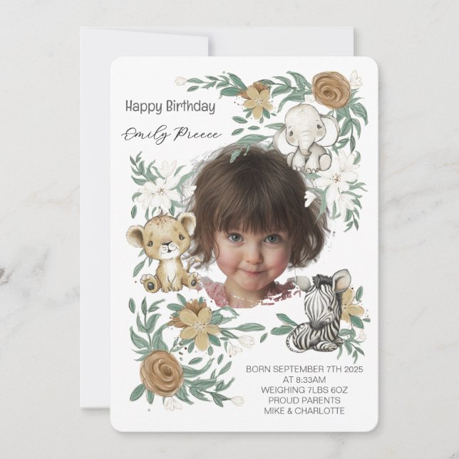 Our Little Sunshine’s Birthday Bash Invitation Inbjudningar (Framsida)