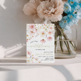 Our Little Wildflower 1st Birthday Invite Inbjudningar
