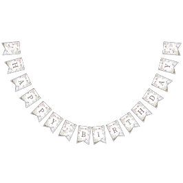 Our Little Wildflower Birthday Banner Vimplar