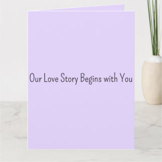 Our Love Story Begins with You Wedding Guest Book  Kort
