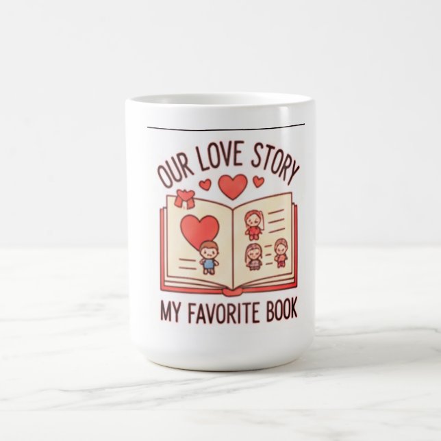 Our Love Story Mug Kaffemugg (Center)