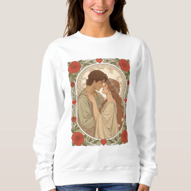 Our Love Timeless And True Romantic Illustration T Shirt (Framsida)
