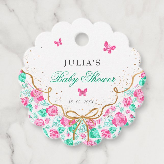 Our Lovely One Baby Shower Gåvor Etiketter (Framsida)