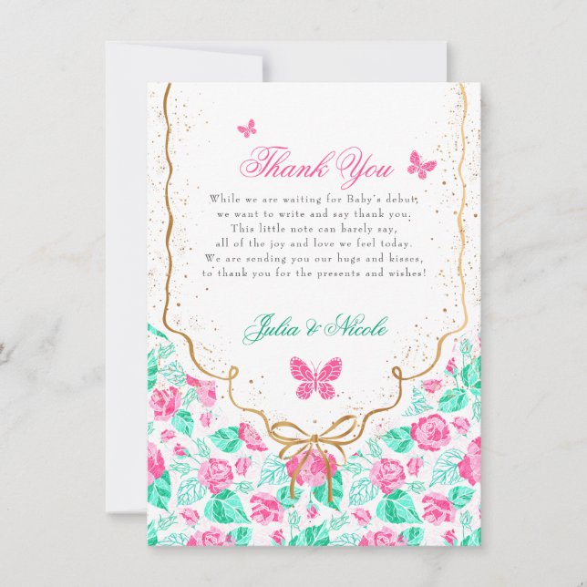 Our Lovely One Baby Shower Invitation Inbjudningar (Framsida)