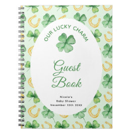 Our Lucky Charm St Patrick Baby Shower Guest Book Anteckningsbok