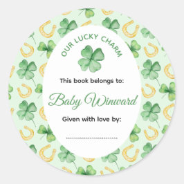 Our Lucky Charm St Patrick's Baby Shower Runt Klistermärke