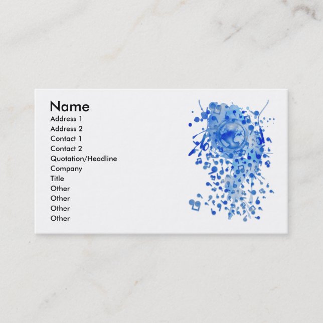 Our_Music Visitkort (Framsida)