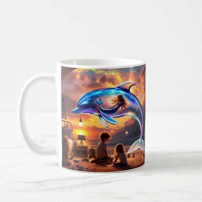 Our Ocean Fantasy - coffee cup Kaffemugg (Vänster)