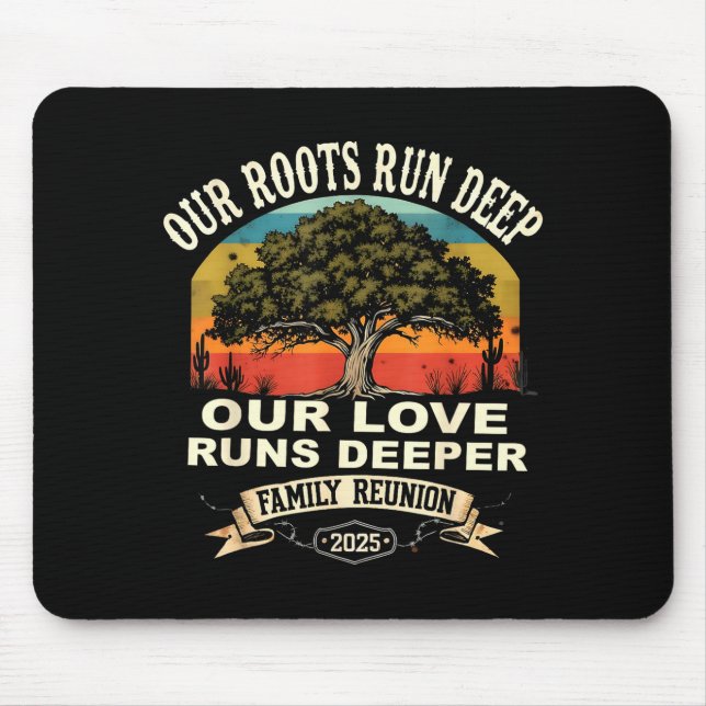 Our Roots Run Deep Family Reunion 2025 Gift  Musmatta (Framsidan)