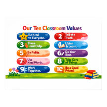 Our Ten Classroom Values Poster