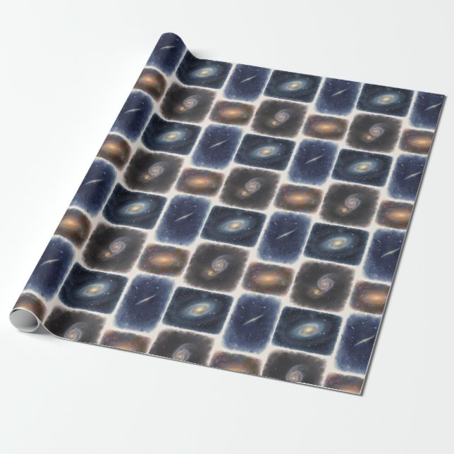 Our Watercolor Universe Wrapping Paper Presentpapper (Utrullad)