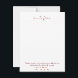Our Wedding Time Capsule Rådkort<br><div class="desc">Your guests will be instructed to write you a note for the anniversary that matches their table number. For example,  table 8 will write you a note that you will wait to open until your 8th wedding anniversary</div>