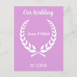 Our wedding vykort