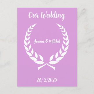 Our wedding vykort