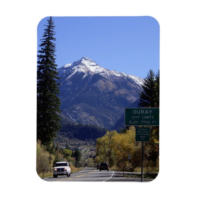 Ouray, Colorado City Limits-tecken Magnet (Vertikal)