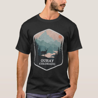 Ouray Colorado CO Vintage Mountains Exdoor Hiking T Shirt