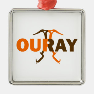 Ouray Colorado Julgransprydnad Metall