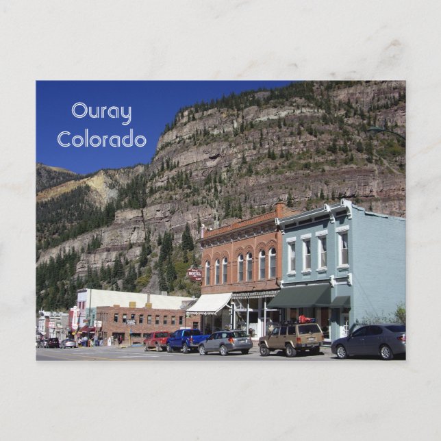 Ouray, Colorado Postcard Vykort (Framsida)