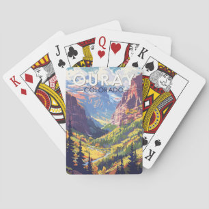 Ouray Colorado Travel Art Vintage Casinokort