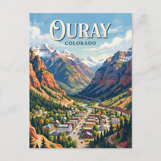 Ouray Colorado Vykort (Framsida)
