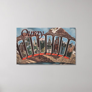 Ouray ColoradoLarge brev ScenesOuray, CO Canvastryck