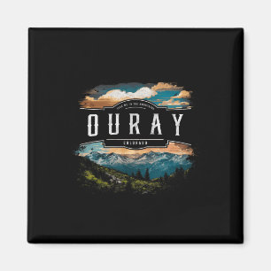 Ouray Mountains Colorado Hiking Outdoor Vintage Magnet