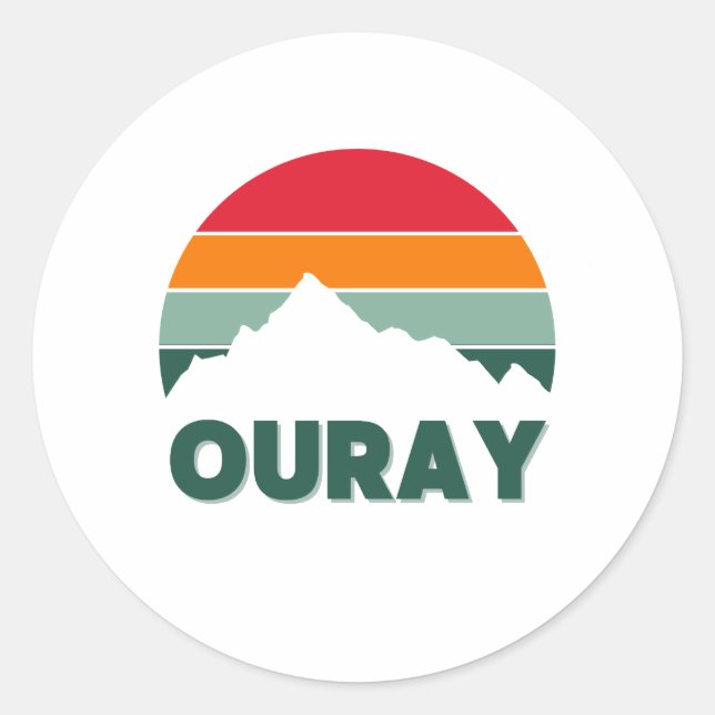 OURAY RUNT KLISTERMÄRKE (Framsida)