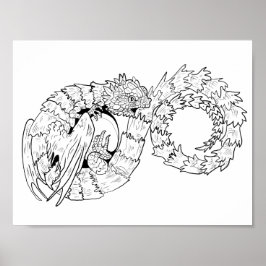 Ourboros Eternity Dragon Colworthy Poster