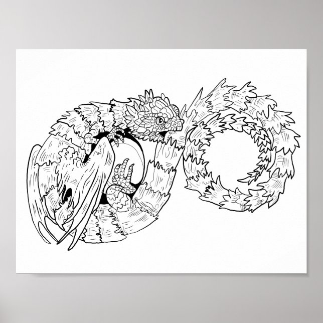 Ourboros Eternity Dragon Colworthy Poster (Framsidan)