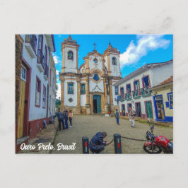 Ouro Preto, Minas Gerais, Brasil, Church Vykort