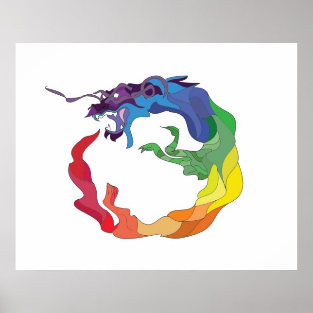 ouroboros chakra rainbow poster (Framsidan)