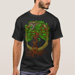 Ouroboros DNA Livets Träd T Shirt