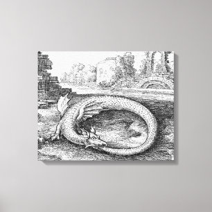 Ouroboros Dragon Canvastryck