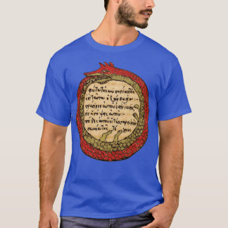 Ouroboros Dragon Snake Occult Alchemy Magic Mediev T Shirt