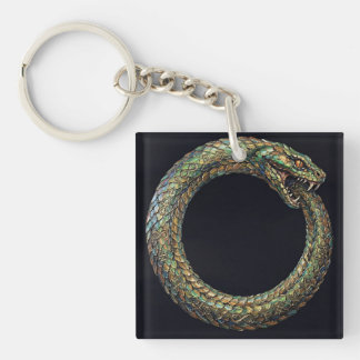 Ouroboros — Gammal Orm Symbol Runic Affisch