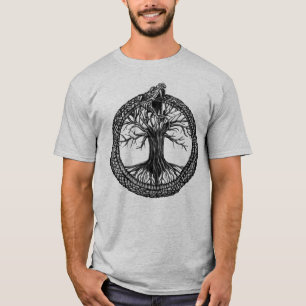 Ouroboros med livets träd t shirt