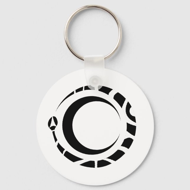 ouroboros och måne nyckelring (Framsida)