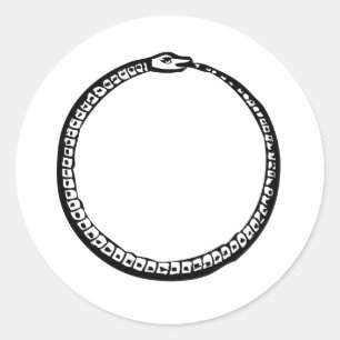 Ouroboros Runt Klistermärke