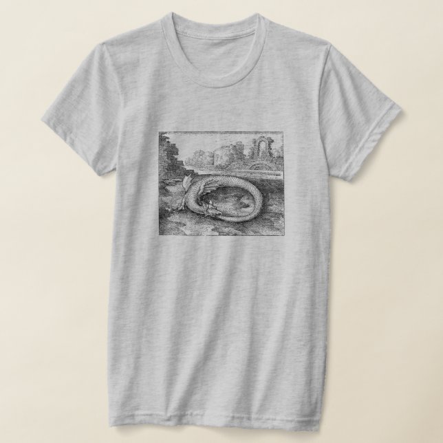 Ouroboros Serpent of Cleopatra Tee Shirt (Laydown)
