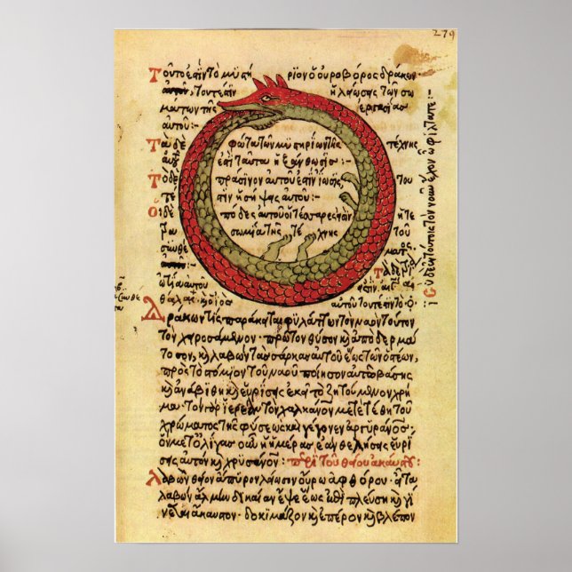 Ouroboros Sherwood Taylor "The alchemis" Poster (Framsidan)